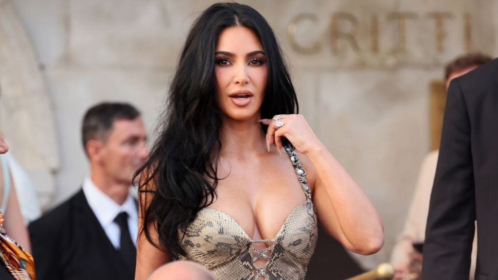 Kim Kardashian Turns Head in Two-Piece White Look