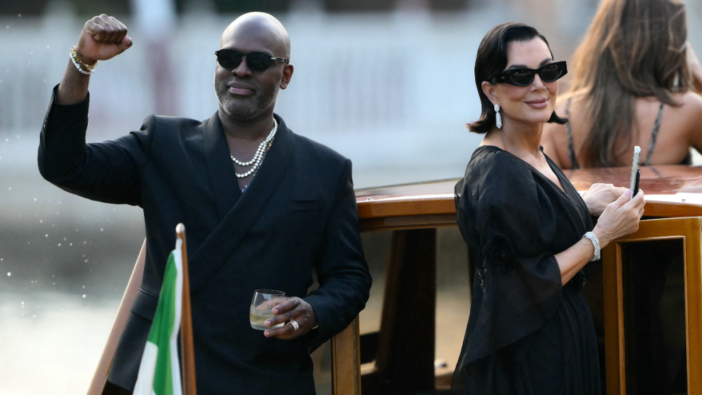 Kris Jenner Corey Gamble in Venice
