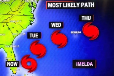 Tropical Storm Imelda Path Hurricane Change Wildly Track Humberto Combine