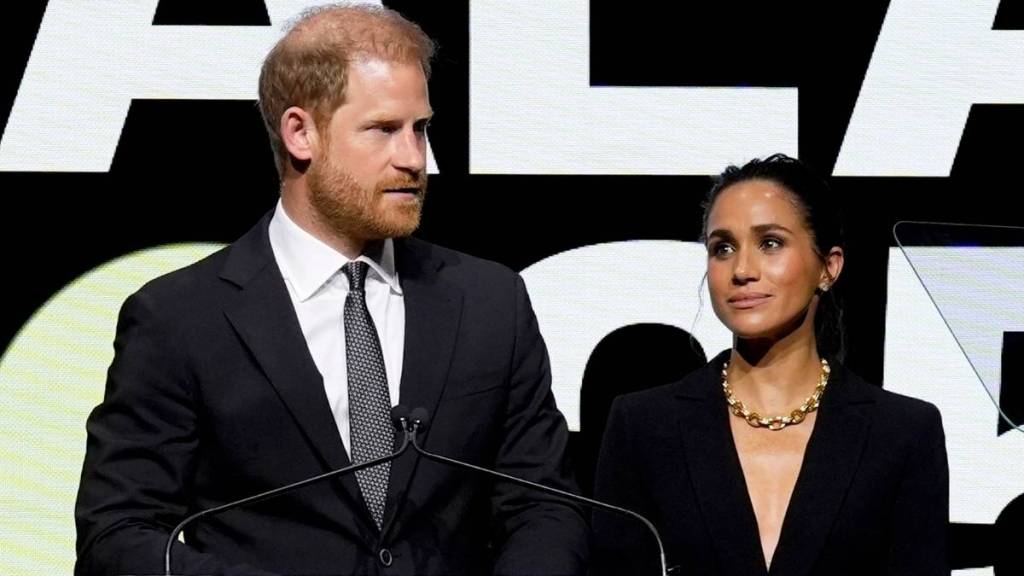 Meghan Markle Suits up in Armani for NYC Gala Outing With Prince Harry