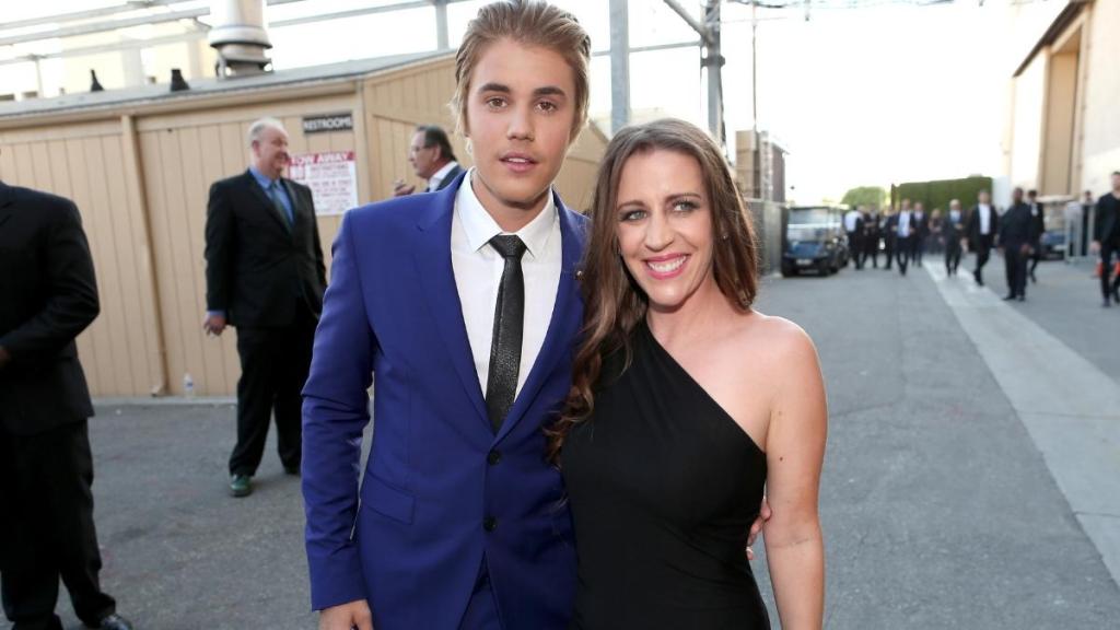 Justin Bieber and Pattie Mallette