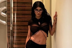 Mia Khalifa Showcases Her Toned Abs In Semi-Sheer Top