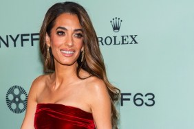 George Clooney's Wife Amal Turns Head in Strapless Mini-Dress