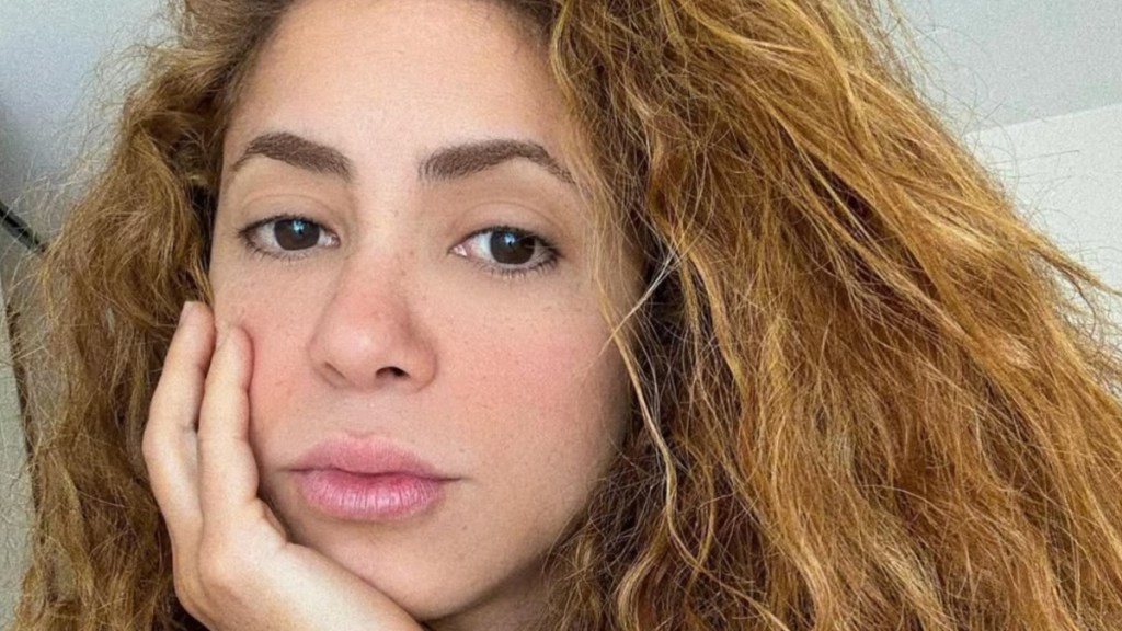 Shakira Kneeling on Bed in Satin Slip Has Fans Saying ‘Hot'