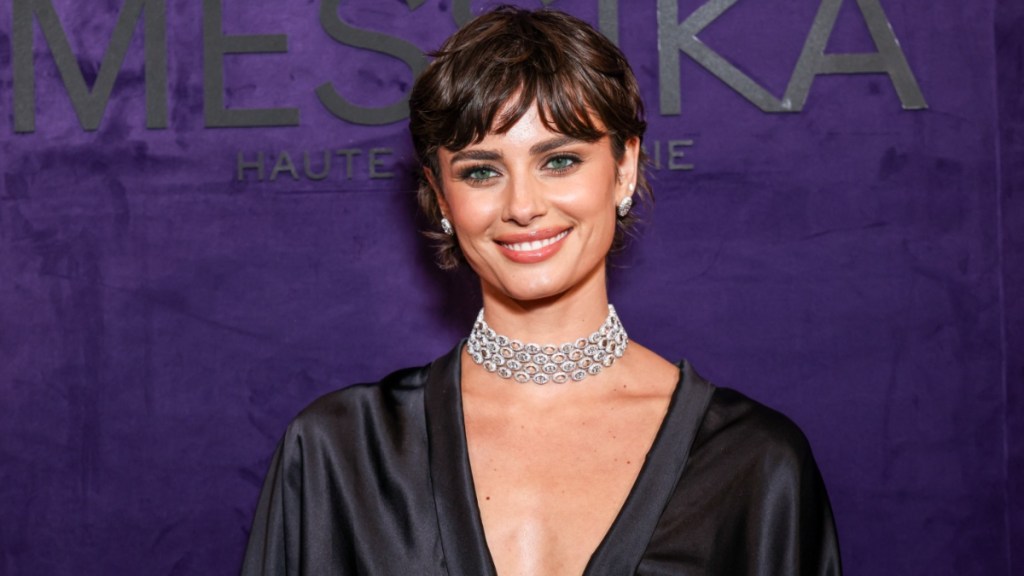 Taylor Hill's Backless Bejeweled Dress Is Unmissable