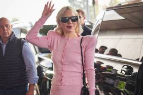 Photos: Lady Gaga's Steep Platform Heels Dominate Her All-Pink Airport Ensemble