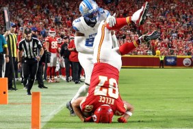 travis kelce fall chiefs vs lions