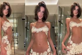 Bianca Censori's Sister Takes It up a Notch in All Sheer Dress