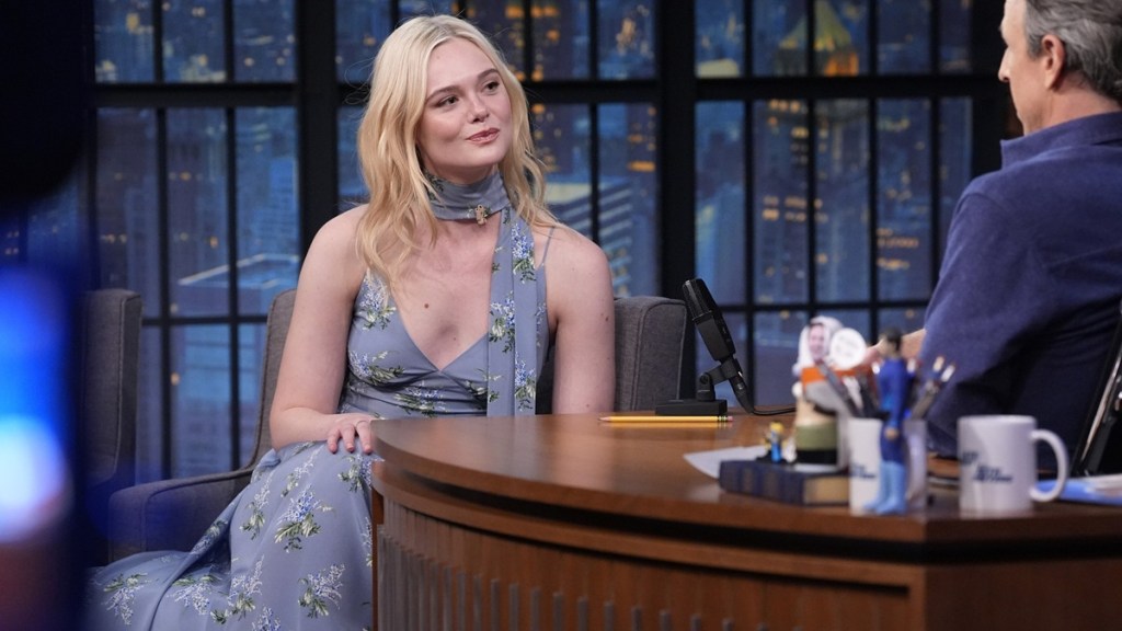 Elle Fanning in Floral Dress Will Steal Your Heart