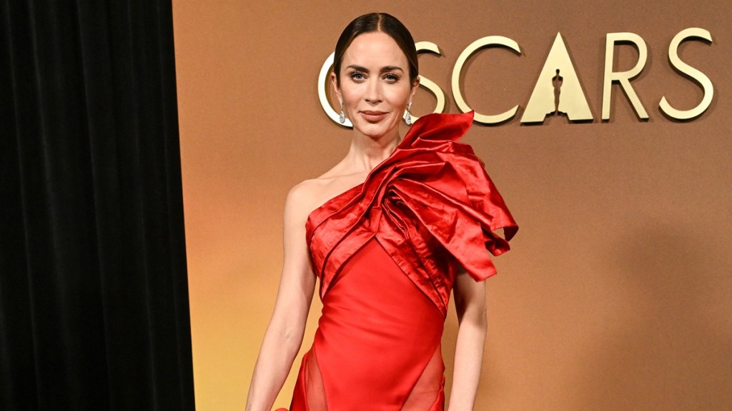 Emily Blunt's Asymmetrical Frock Will Have You Looking Twice