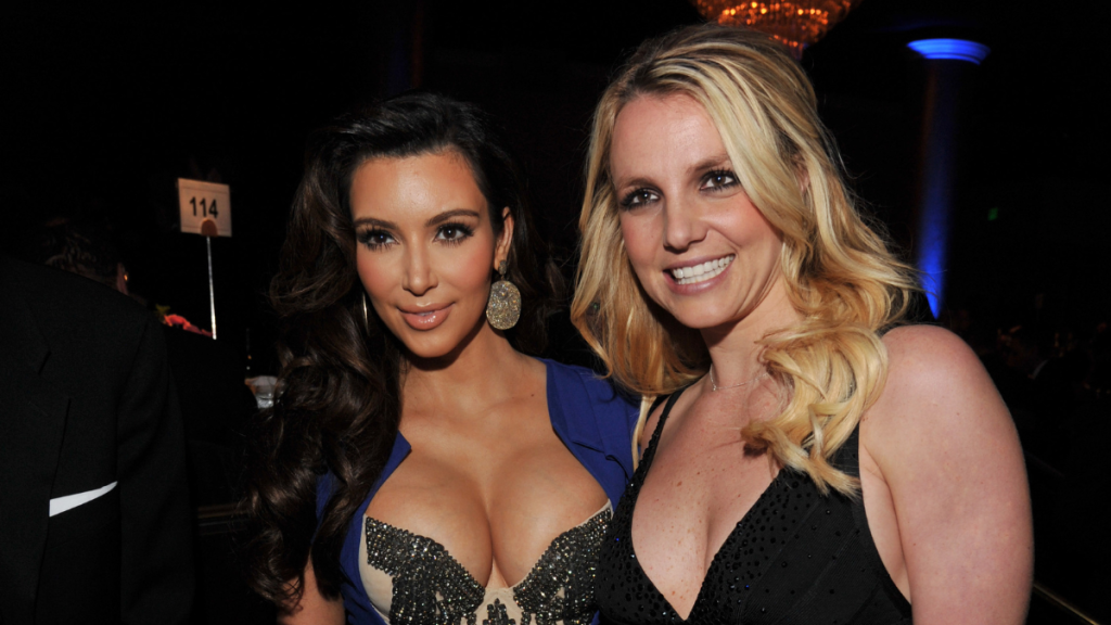 Britney Spears Snuggles With Kim Kardashian in 'Vibrating' Bed