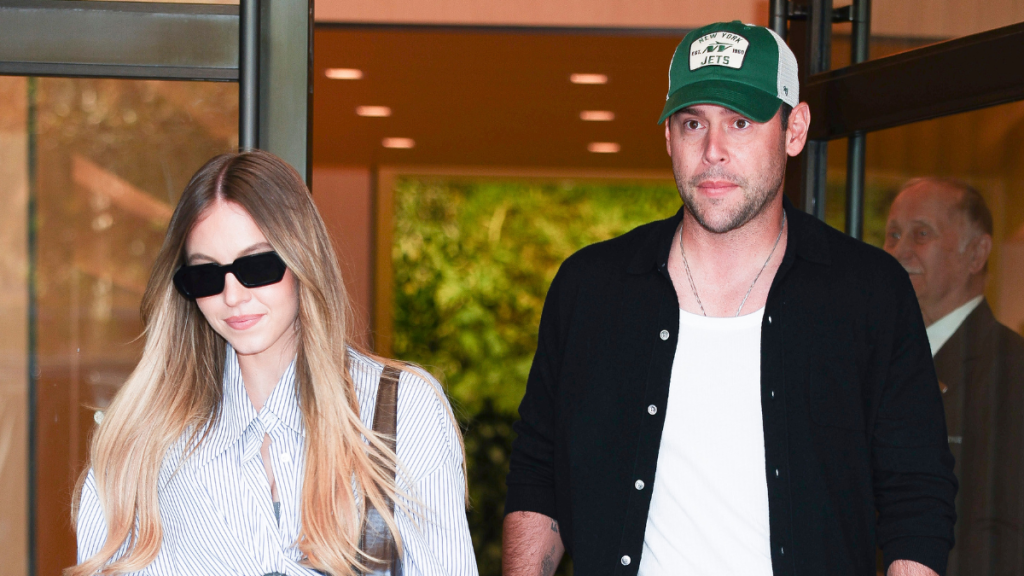 Sydney Sweeney Wears Daring Swimsuit During Scooter Braun PDA-Moment