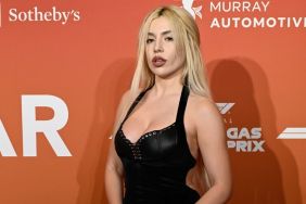 Ava Max Flaunts Cheeky Tie-up Detail in Sleek Black Dress Photo