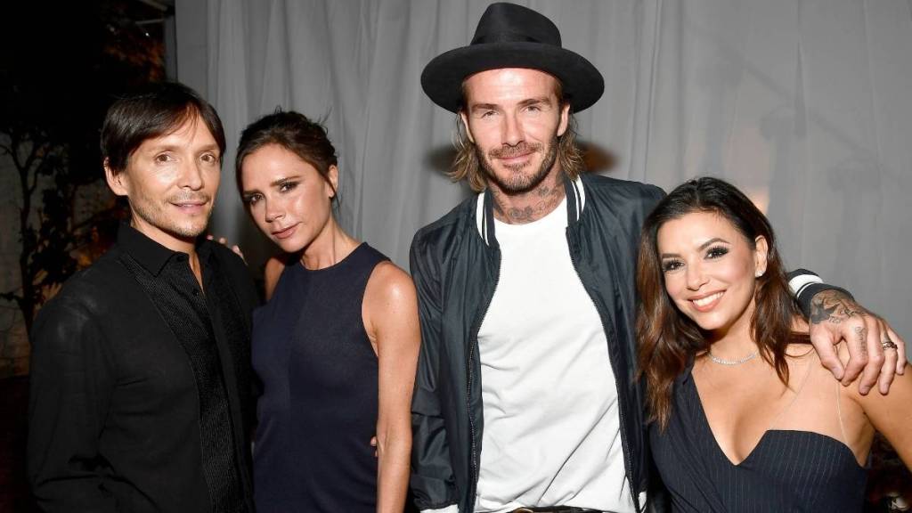 Ken Paves, Victoria Beckham, David Beckham and Eva Longoria