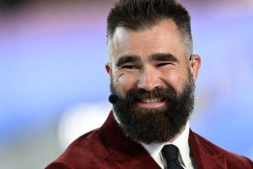 Jason Kelce Sings an Off-Key Canada Anthem & Travis Kelce Can’t Look