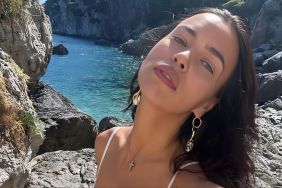 Irina Shayk's White Slip Dress Look Is Impossible to Ignore