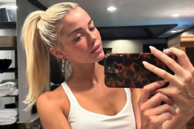 Livvy Dunne's Tank Top Clings Flawlessly in Mirror Selfie