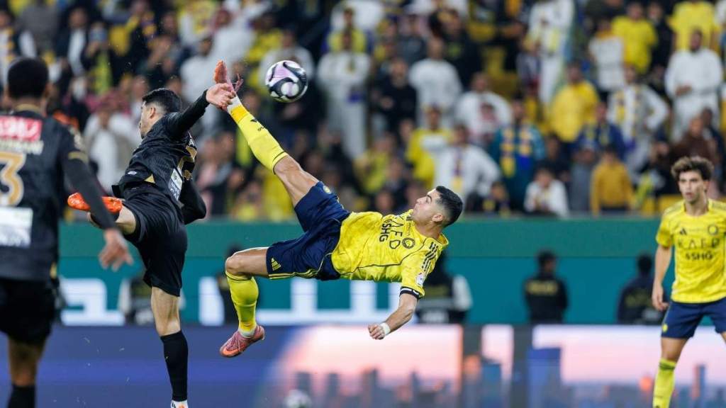 Cristiano Ronaldo’s Bicycle Kick for Al-Nassr Goes Viral: 'He’s Not Human'