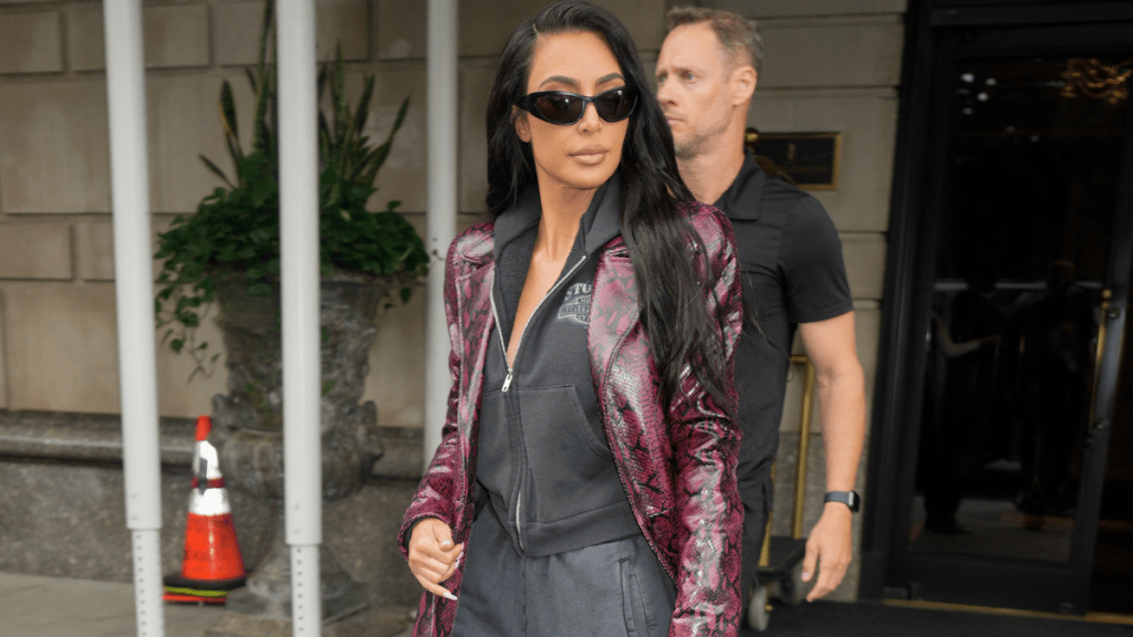 Photos: Kim Kardashian Turns Heads in Sheer Stockings