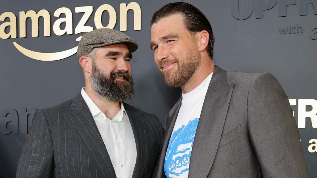 Jason Kelce Blasts Travis Kelce’s Jersey Number Story as ‘S***'
