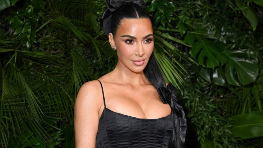 Kim Kardashian's Cut-Out Dress Comes With a Bralette Surprise