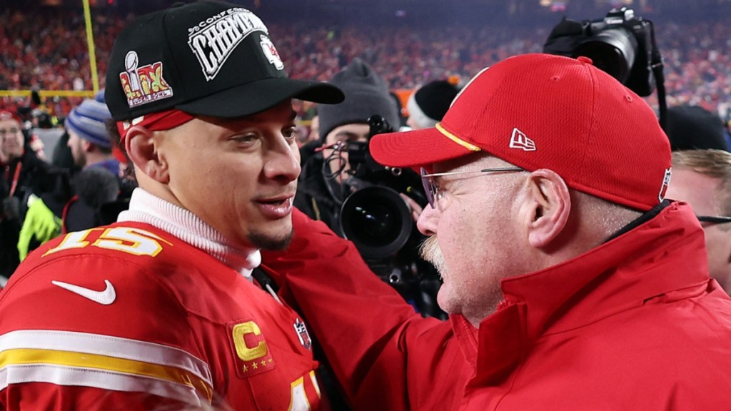 Chiefs’ Andy Reid Says Patrick Mahomes Is ‘Working’ Through ACL Rehab