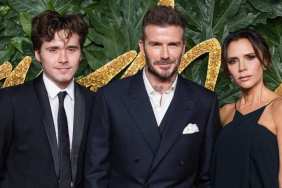 Brooklyn Beckham, David Beckham and Victoria Beckham
