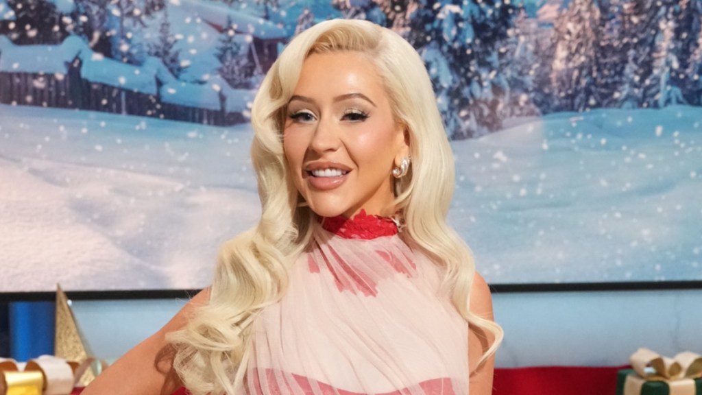 Christina Aguilera Goes All In With Skin-Tight Red Shorts