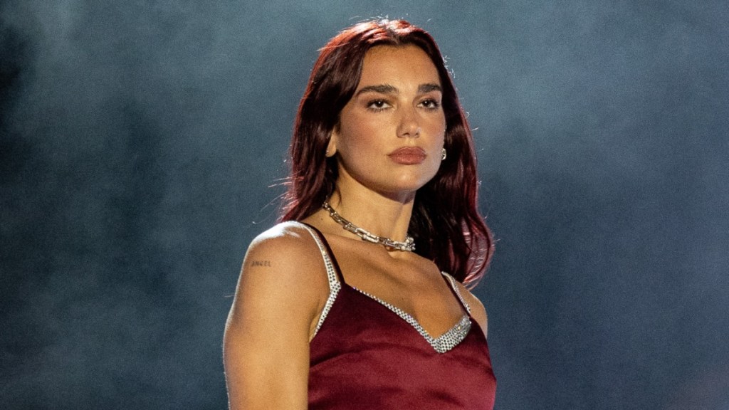Dua Lipa Proves Red Is Her Color in Cut-Out Bodysuit
