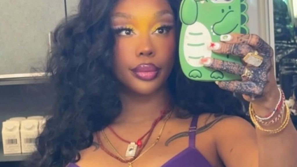 SZA's Selfie in Purple Lingerie Goes Harder Than Expected