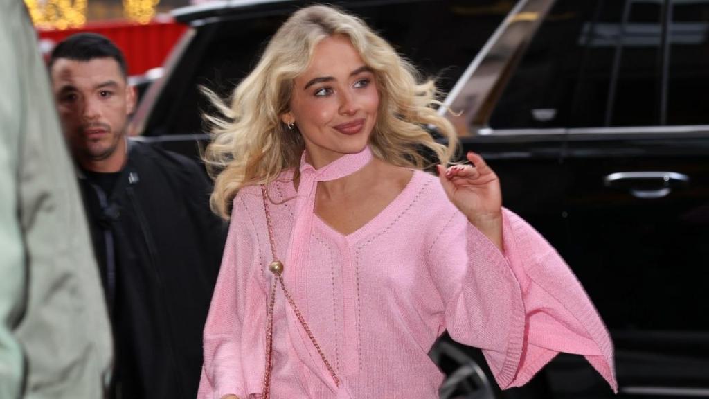 Sabrina Carpenter’s Teeny Tiny Miniskirt Is Invisible Under Sweater