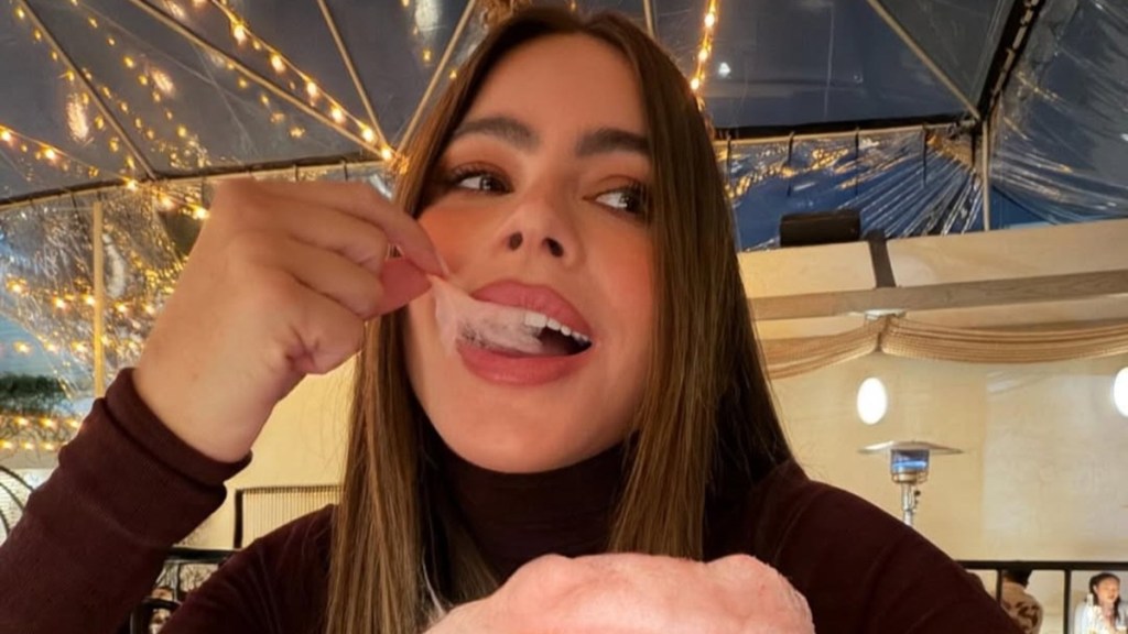 Sofia Vergara Eating Cotton Candy Will Make Your Day