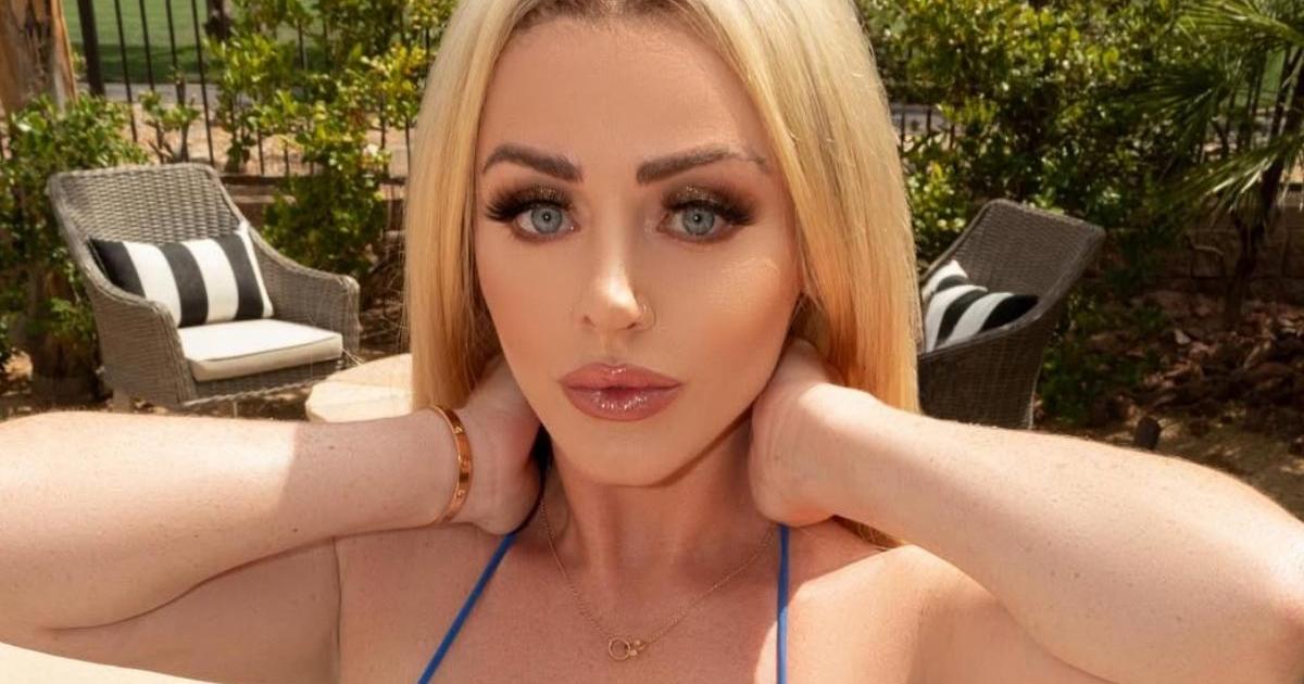OnlyFans’ Sophie Dee in a Micro Blue Two-Piece Is Breaking the Internet
