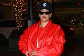 Rihanna Shops at CVS in Festive Red Celine Jacket