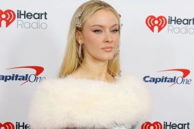 Zara Larsson's Aadnevik Corset Minidress Barely Covers Her Thighs