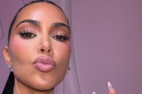 Kim Kardashian Sunbathes in Leopard-Print Bikini