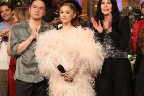 Ariana Grande Keeps It Cozy in Tamara Ralph Coat