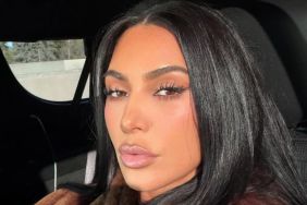Kim Kardashian's Sheer Bra Hits Peak Cheekiness in Slinky Dress Photos