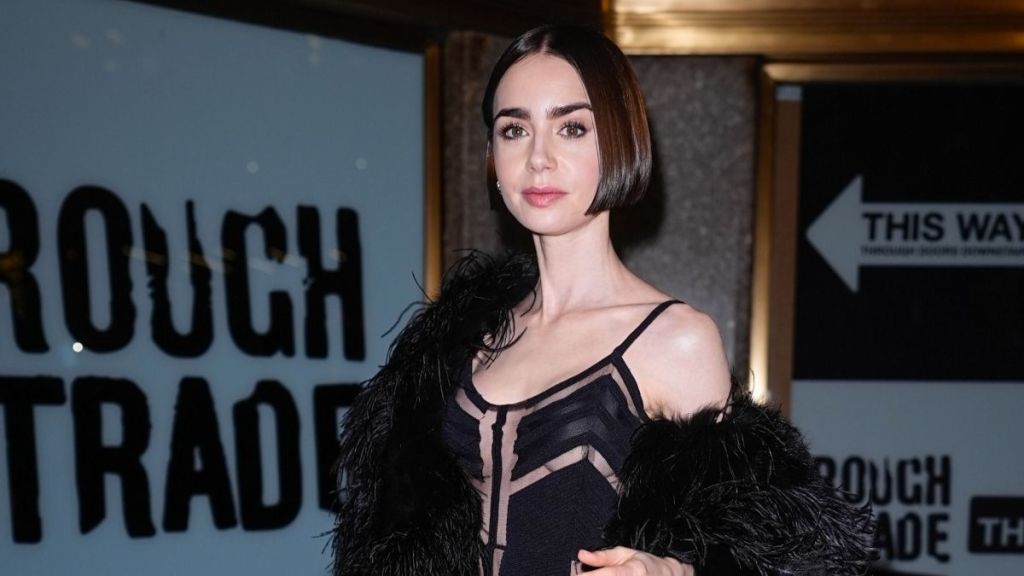 Lily Collins' Semi-Sheer Catsuit Look Is Internet Breaking