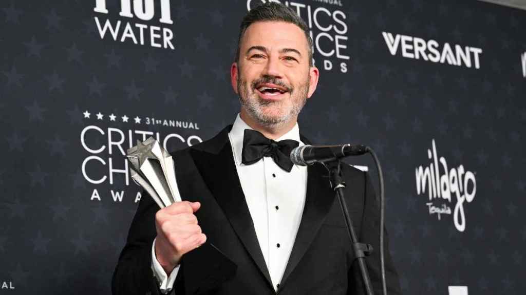 Jimmy Kimmel Teases Donald Trump for Critics Choice Awards Win