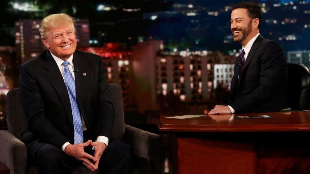 Jimmy Kimmel Quips at Donald Trump’s Hand Bruise With ‘Makeup Kit’ Remark