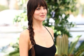 Dakota Johnson Goes All In With Bra Top & Dropped Joggers Look