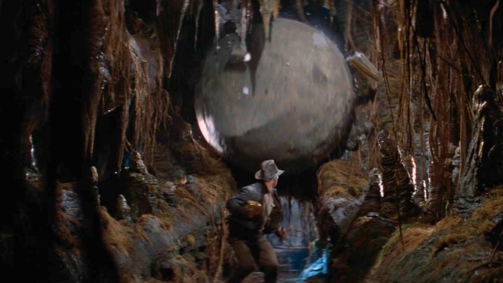 Indiana Jones boulder show accident