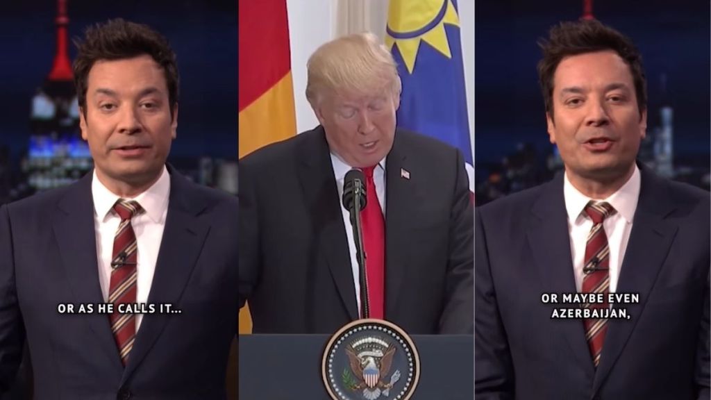 Jimmy Fallon Mocks Donald Trump With Mispronouncing Words Montage