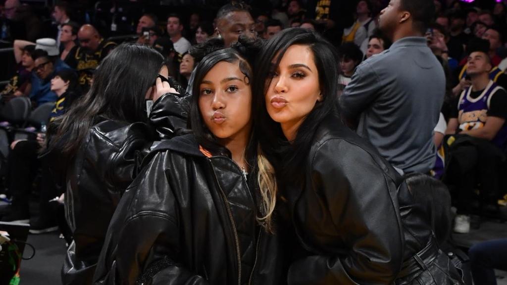 Kim Kardashian Cuts in on Daughter North's Instagram Live