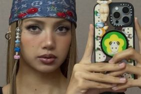 Lisa's Sheer Dress Exposes Her Pink Lingerie