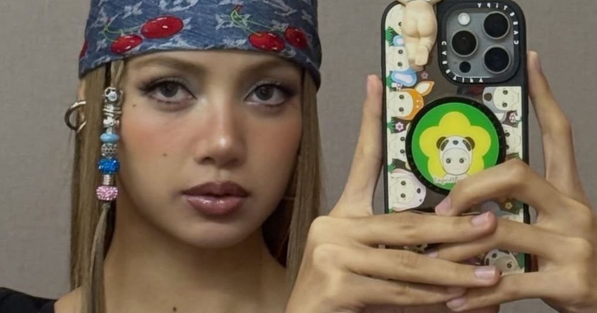 Lisa's Sheer Dress Exposes Her Pink Lingerie