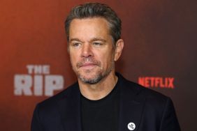 Matt Damon Wears 'ICE OUT' Pin During Premiere