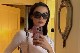 Nicola Peltz Beckham Rocks Striped Minidress With Chanel Bag