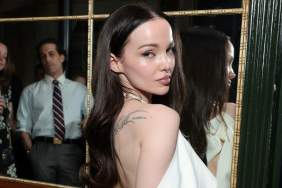 Dove Cameron Goes Bold in Backless Cutout Dress